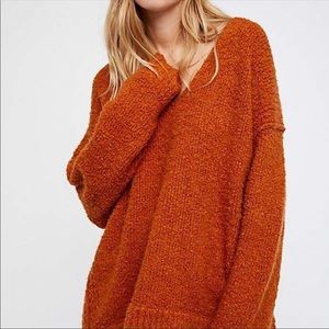 Free People Lofty V neck sweater size Med
